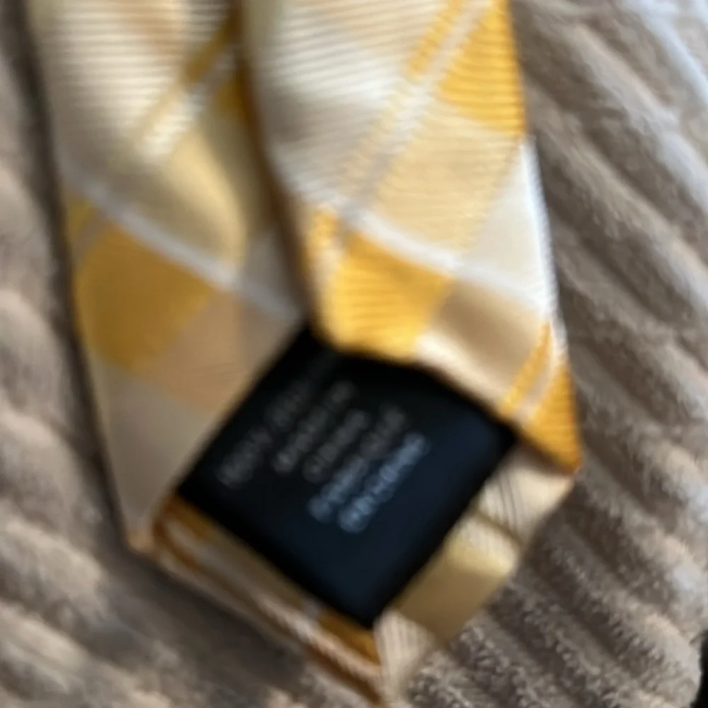 Nordstroms yellow plaid kids tie